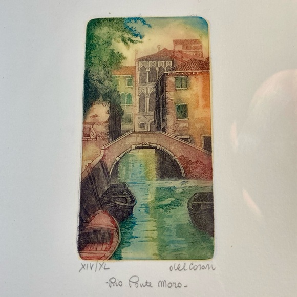 Venice Art Print-framed, signed and numbered - Picture 1 of 7